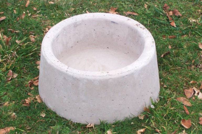 Concrete Dog Bowls